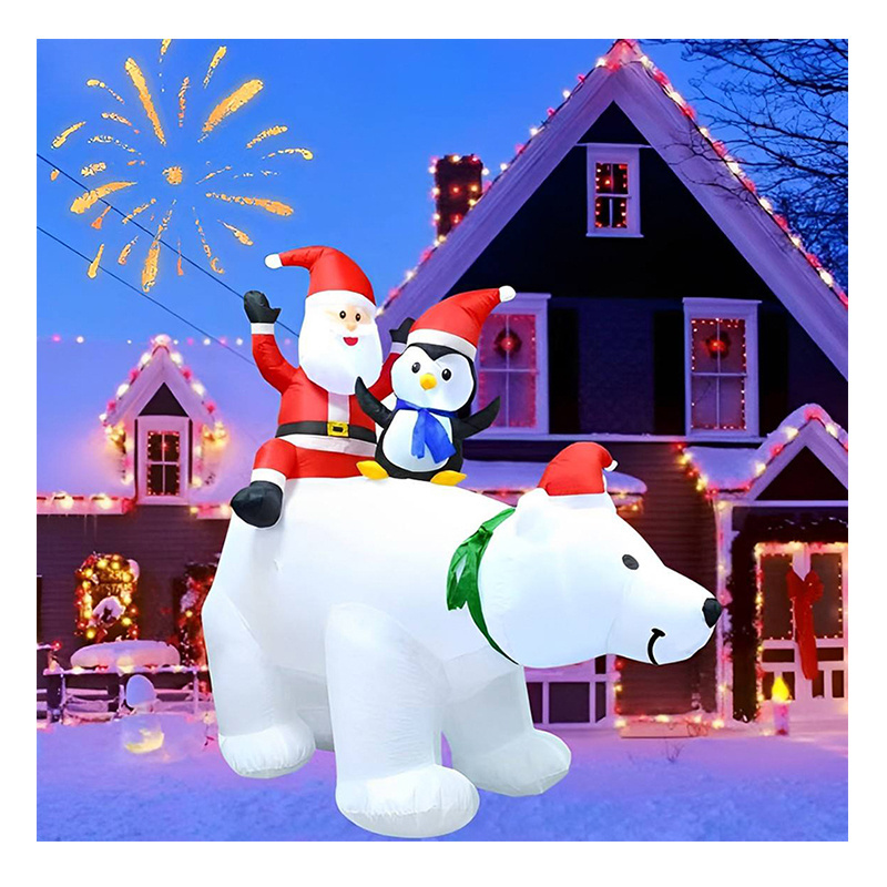 Source Factory low price Outdoor Garden Christmas blow ups Inflatable Polar Bear decoration blows up