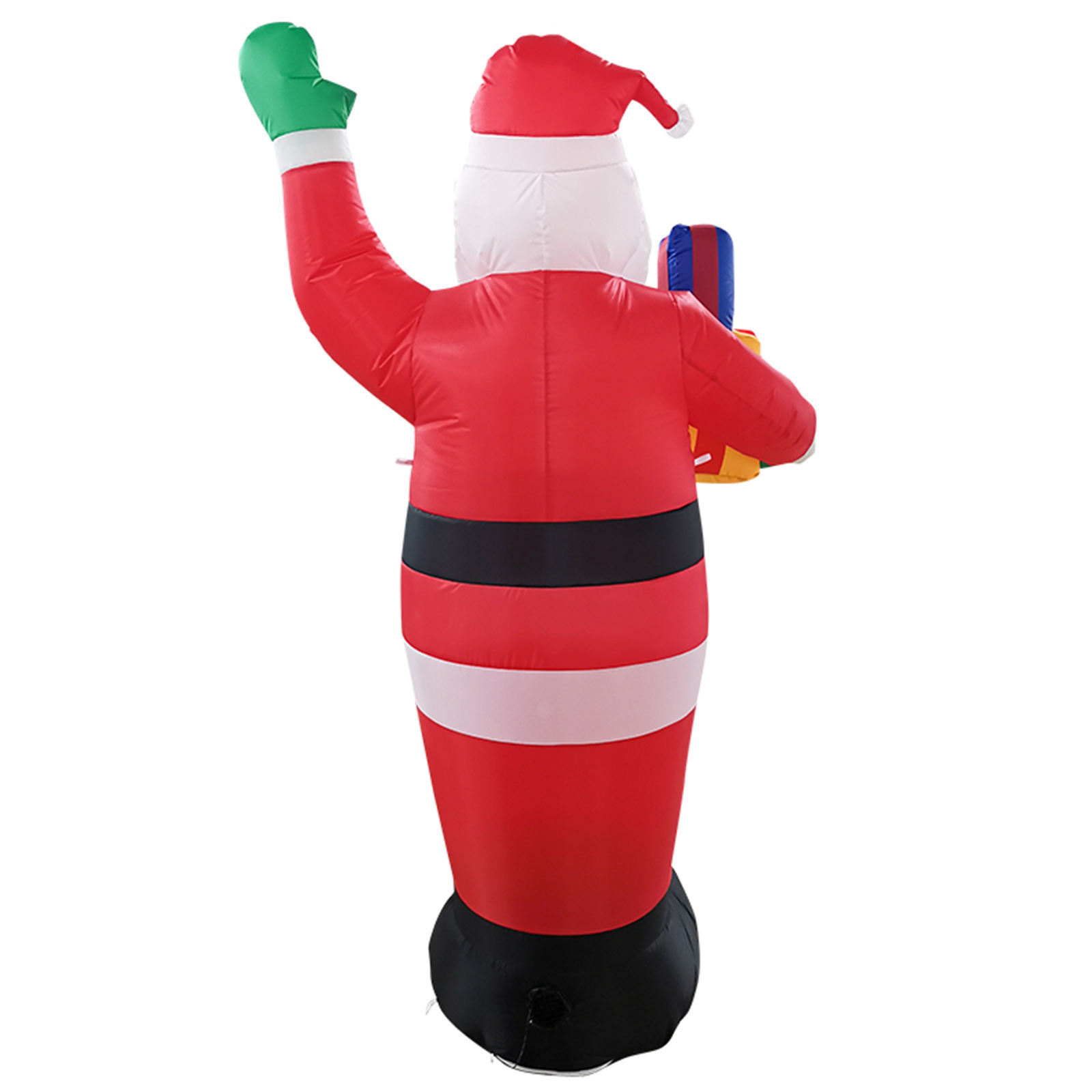 Lighted Inflatable Christmas  Decoration Clearance Blow Up Santa with two gifts  Built-in LED Light for yard and garden