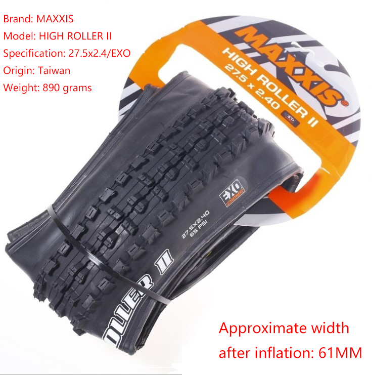 Maxxis high roller Tubeless rubber tire 26X2.4 27.5X2.4 stab-resistant DH AM downhill bike tire for MTB