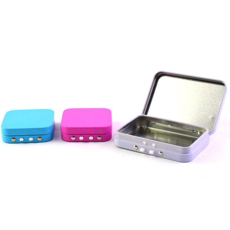 420 Pink Leaf Metal Stash Box Child Resistant & Sustainable Hinged-lid Large Vista White Tin Box With See-through Window