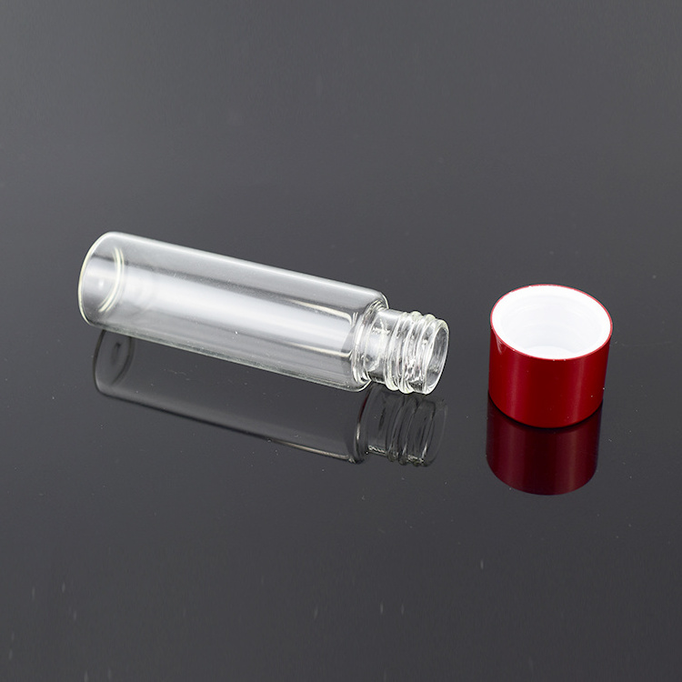 Clear Glass Tube with Child Resistant Plastic Cap, 22*115mm Custom Logo/Color Glass Tube for Packaging High Grade Roll