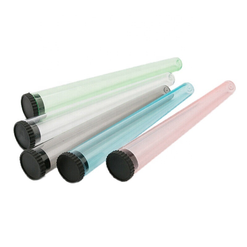 Custom 110mm 115mm 7g King Size Plastic Packaging Cone Plastic Tube With Air Tight Cap