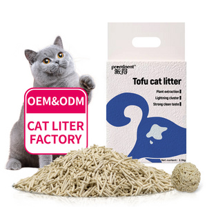 OEM/ODM Hot Sales Best Quality Eco-Friendly Clean Cat Litter Fast Clumping Natural Tofu Cat Litter