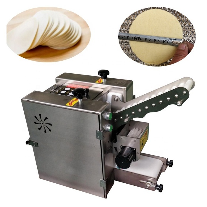 110v 220v Automatic Pita Pizza Pie Dough Skin Machine Corn Tortilla Empanada Samosa Dumpling Gyoza Wonton Siomai Wrapper Machine