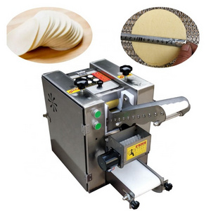 110v 220v Automatic Pita Pizza Pie Dough Skin Machine Corn Tortilla Empanada Samosa Dumpling Gyoza Wonton Siomai Wrapper Machine