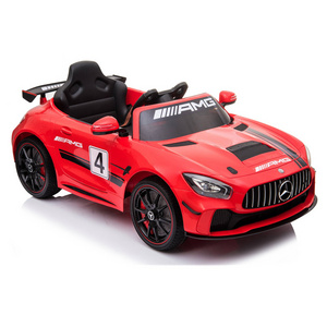 Unisex 12-Volt Electric Ride-On Toy Car for Kids Baby Remote Control Plastic 4-Wheel Wheel Battery-Powered