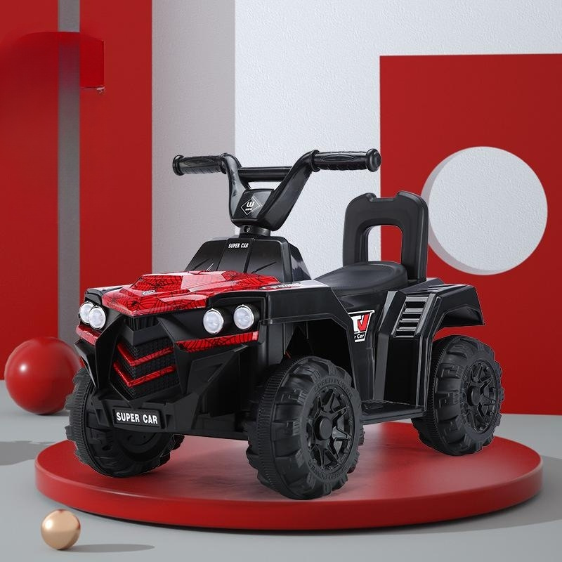 Children's electric four-wheel off-road vehicle can sit adults and children swing remote control children's electric toy car