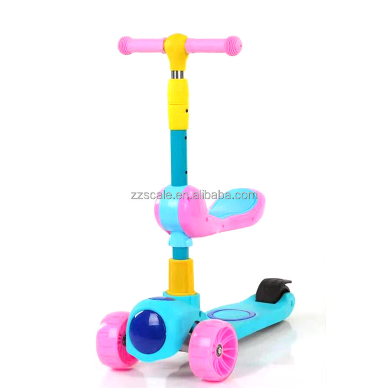 2024 The Latest Of The Cartoon Children's Scooter 3 in 1 can push children's scooters by hand