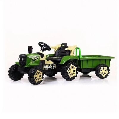 China Factory Wholesale New Design green Electric Mini 4x4 Tractor Kids Car Electric Two Seat Big Size Ride On Car For Kids