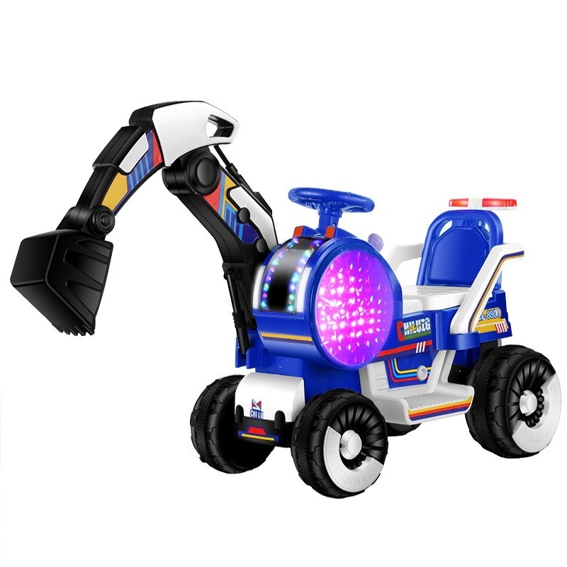 Children's excavator engineering car remote control toy car can sit and ride large hook machine full electric excavator