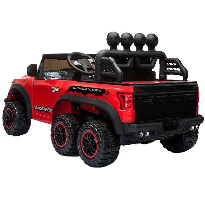 2021 low price new big kids rc 6x6 truck 2 seater ride on remote cars