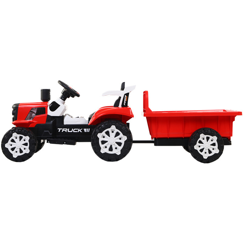 China Factory Wholesale New Design green Electric Mini 4x4 Tractor Kids Car Electric Two Seat Big Size Ride On Car For Kids