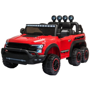 2021 low price new big kids rc 6x6 truck 2 seater ride on remote cars