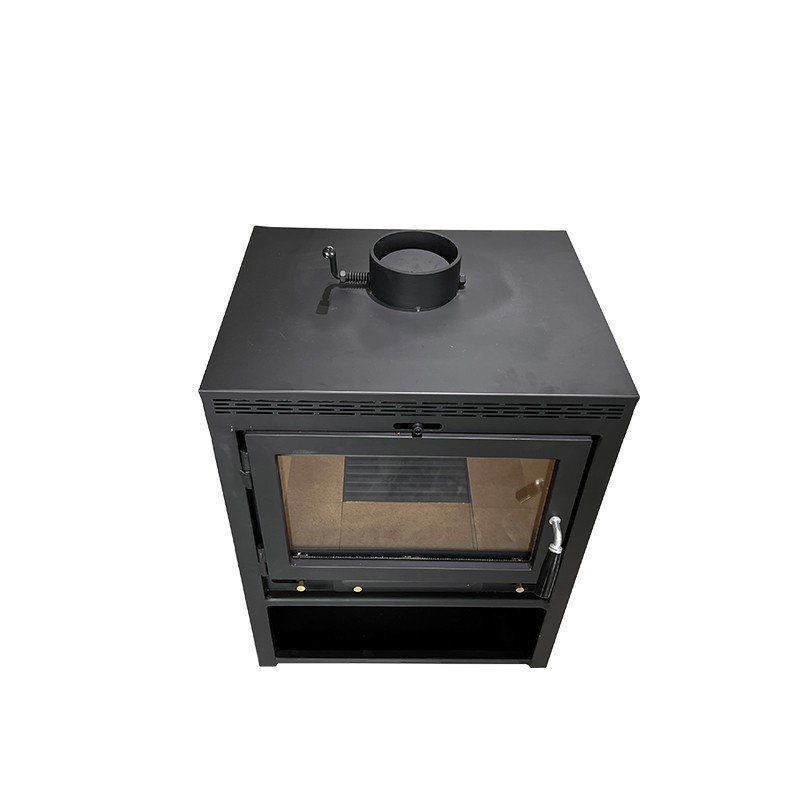 Modern portable indoor cast iron heater Flame stove wood-burning fireplace