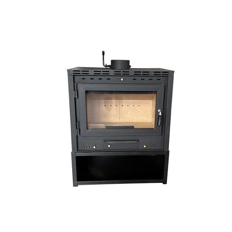 Modern portable indoor cast iron heater Flame stove wood-burning fireplace