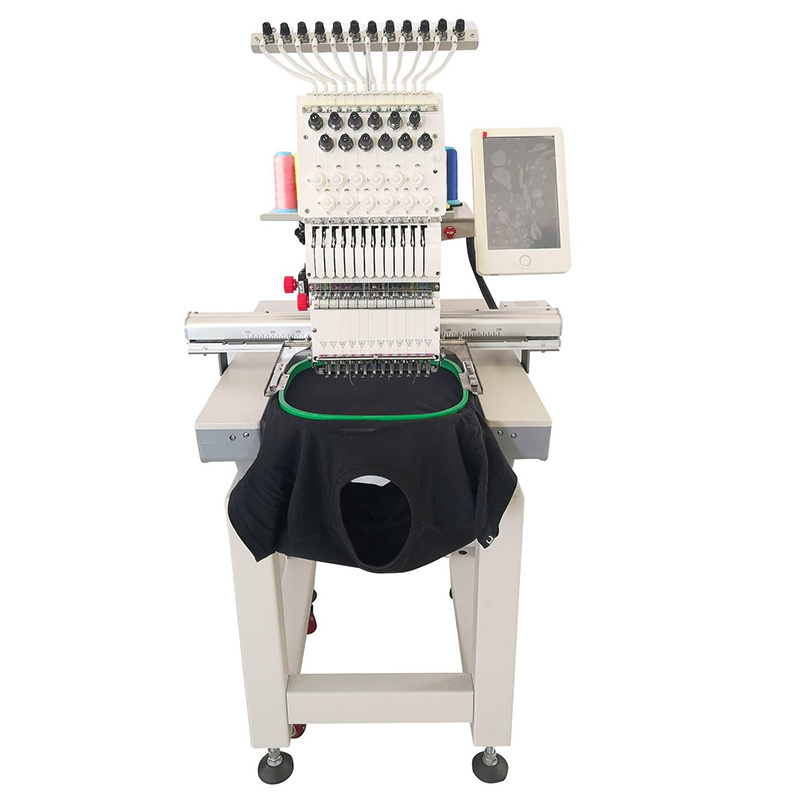 Factory STOCK 12/15 Color Single Heads Digital Embroidery Machine Cap T-shirt 3D Embroidery Machine Computerized sewing machine