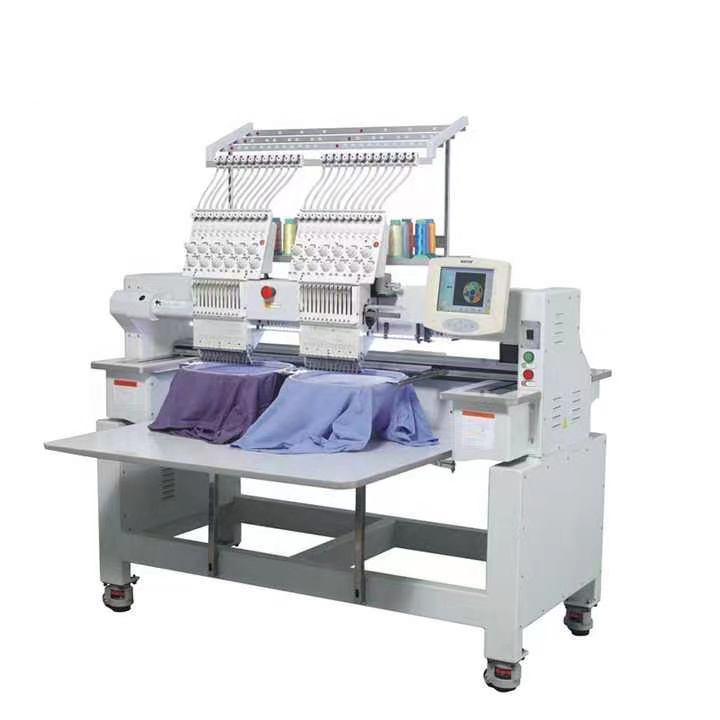 refurbished industrial tajima 12 head embroidery machine price in pakistan for usb reader linker hoop sale lahor with 2heads