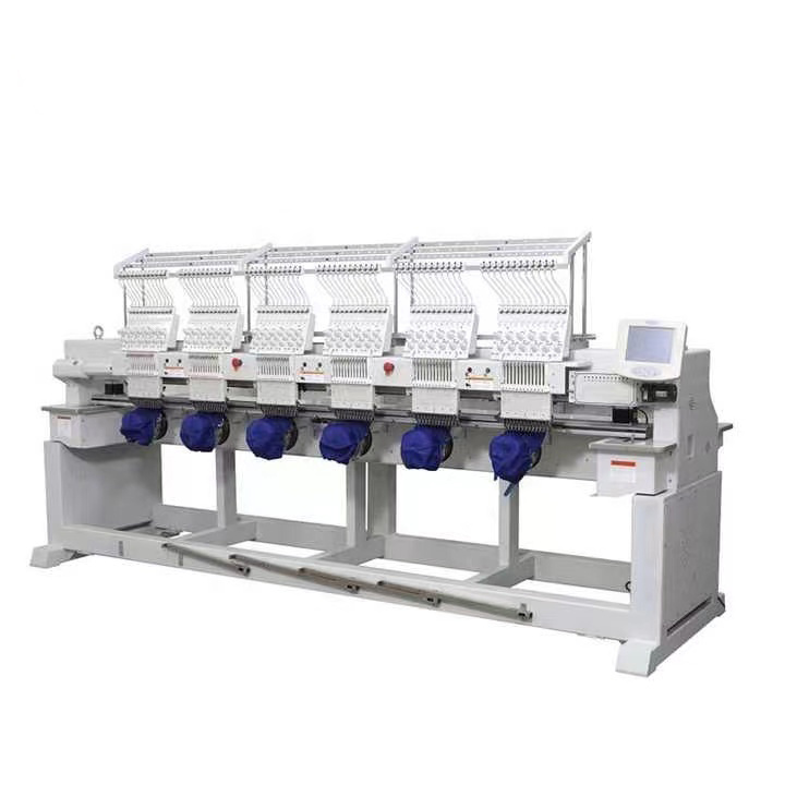 9 needle 6 head normal speed refurbished embroidery machine