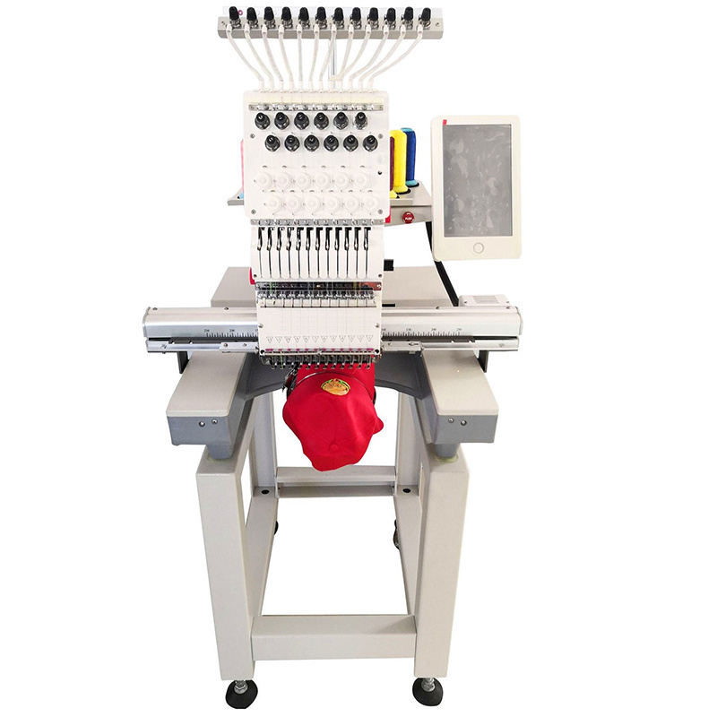 Factory STOCK 12/15 Color Single Heads Digital Embroidery Machine Cap T-shirt 3D Embroidery Machine Computerized sewing machine