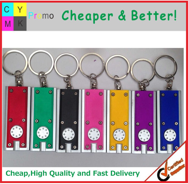 Custom key chain with lighter, Promotional cheap led key chain flashlight