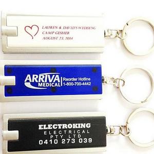 Custom key chain with lighter, Promotional cheap led key chain flashlight