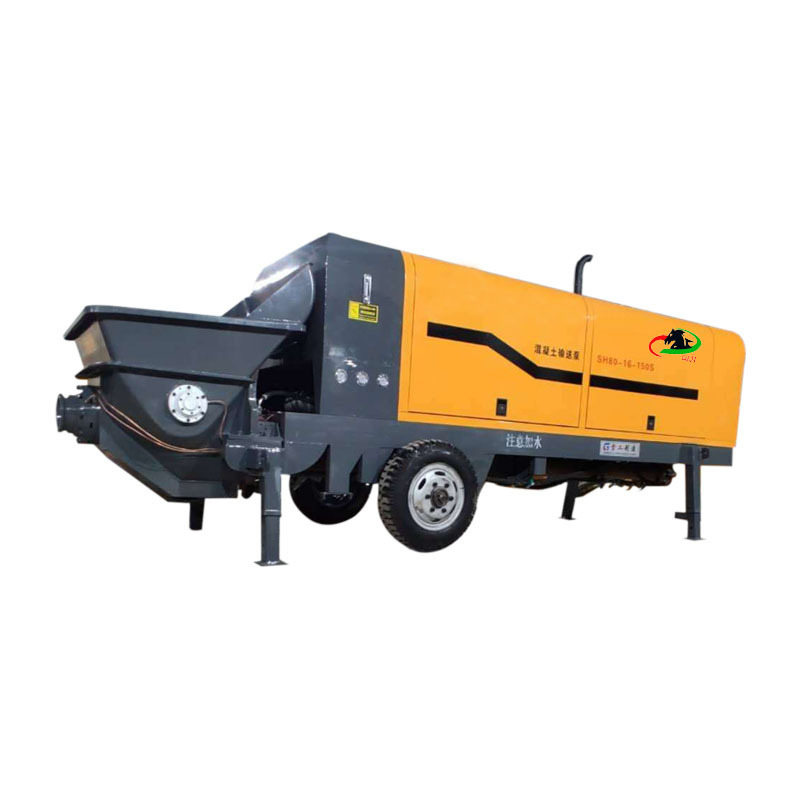 Trailer concrete pump  diesel concrete pump Portable concrete pump machine