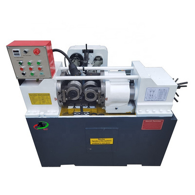 Small model hydraulic system screw thread rolling machine for round rebar process