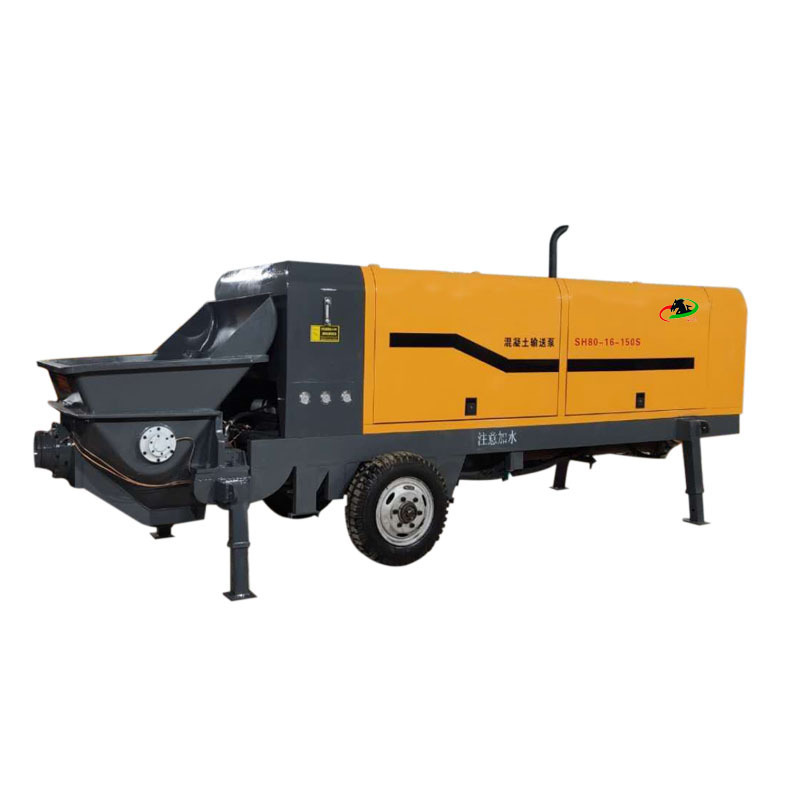 Trailer concrete pump  diesel concrete pump Portable concrete pump machine