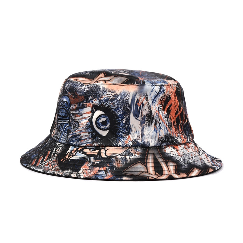 Custom High Quality Personalized Drawing Printed Unisex Design Bucket Hats Bucket Caps Wholesale Bucket Hat