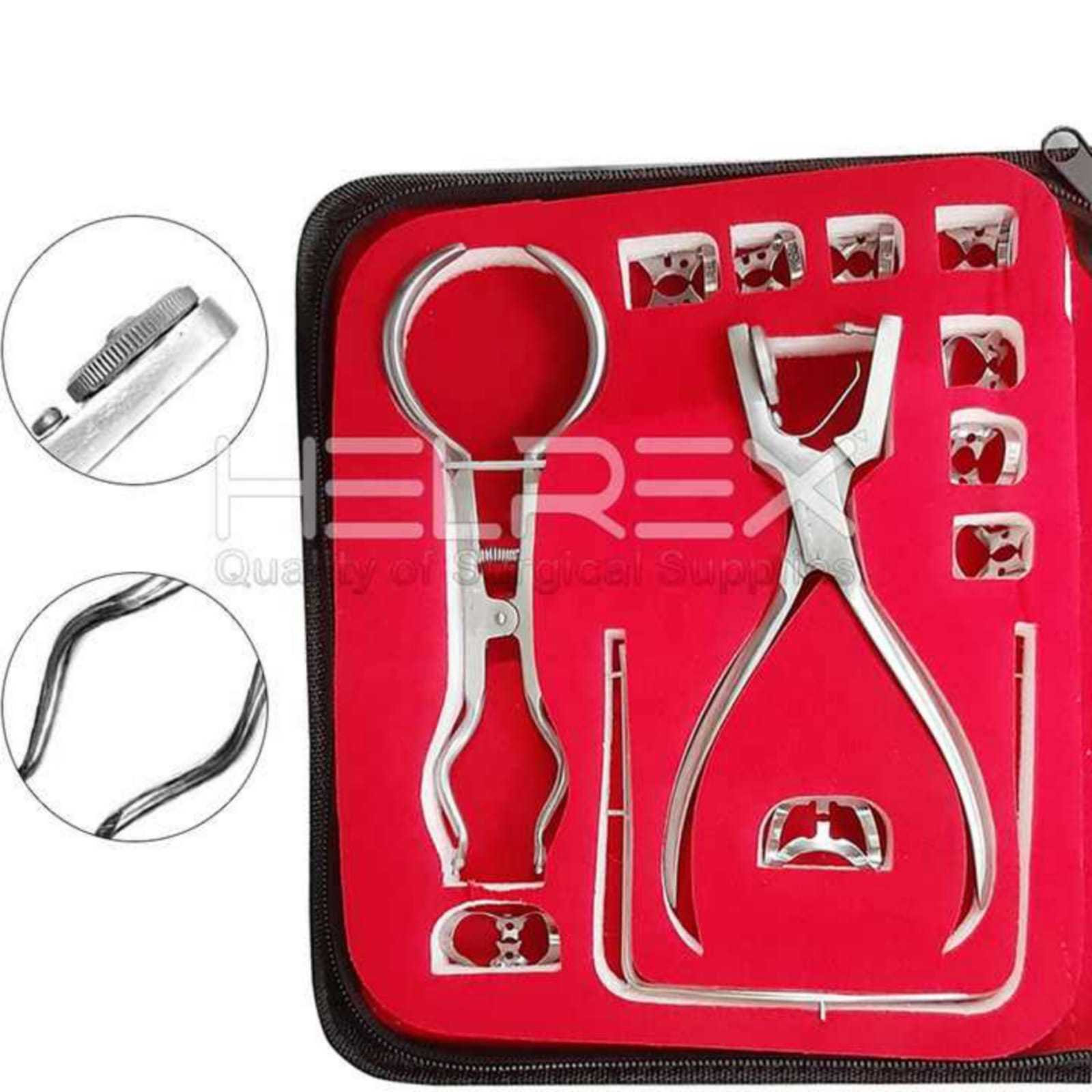 High Quality Dental Rubber Dam 13 Pcs kit / Rubber Dam dental Puncher Kit, orthodontic instruments set / Dental Instruments