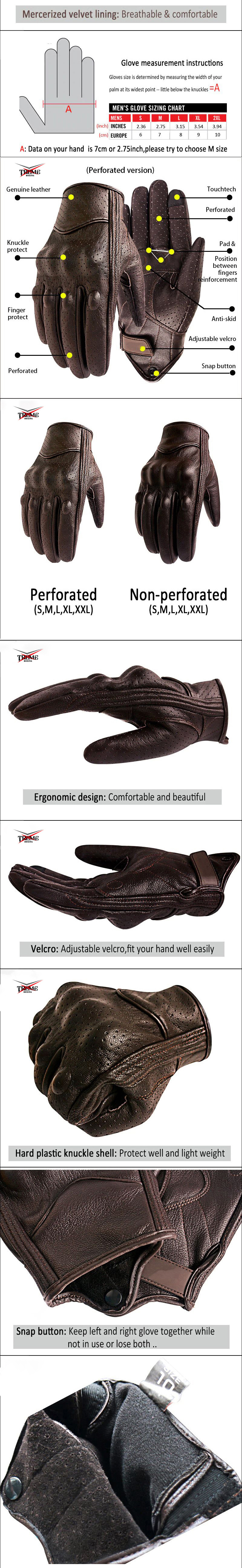 Full Finger Driven Racing Motorcycle Motorbike Gloves Mountain Bike Motorcycle Leather Gloves