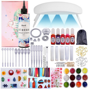 DIY Gift UV Led Resin Craft Kit Fast Curing UV Resin Glue Starter Kit for DIY Jewelry Craft