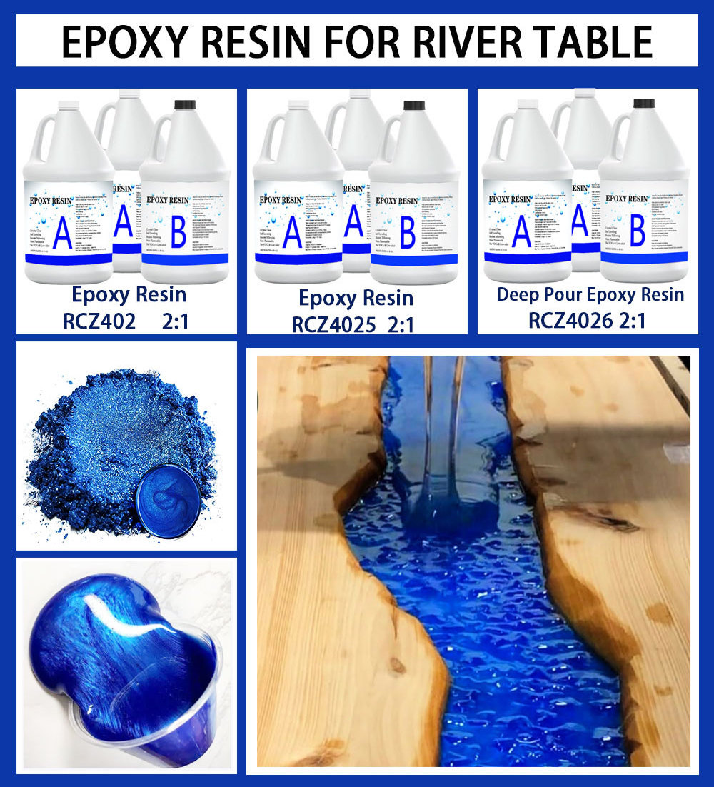 Liquid Glue Resin 3 Gallons Epoxy Resin Art 2:1 Epoxy Resin and Hardener For Epoxy River Table