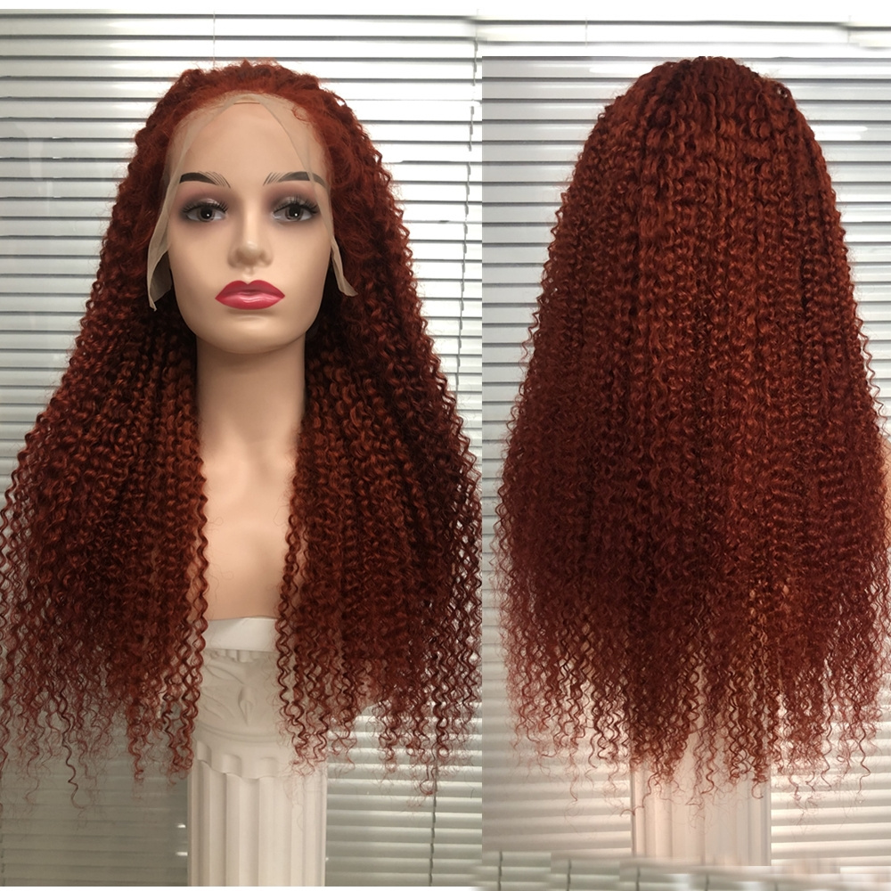 X-TRESS  350 99J Burgundy Deep Wave Lace Frontal Wig 13x6 13x4 Red Colored Loose Curly Lace Front Human Hair Wigs For Women