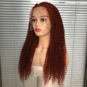 X-TRESS  350 99J Burgundy Deep Wave Lace Frontal Wig 13x6 13x4 Red Colored Loose Curly Lace Front Human Hair Wigs For Women