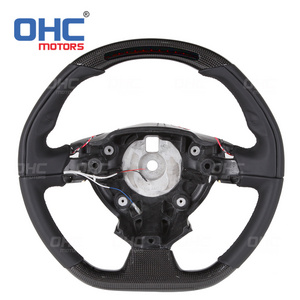 LED RPM Performance Real Carbon Fiber Steering Wheel Fit for Ferrari 458 488 California T F12 Sergio BerlinettaOHC Motors