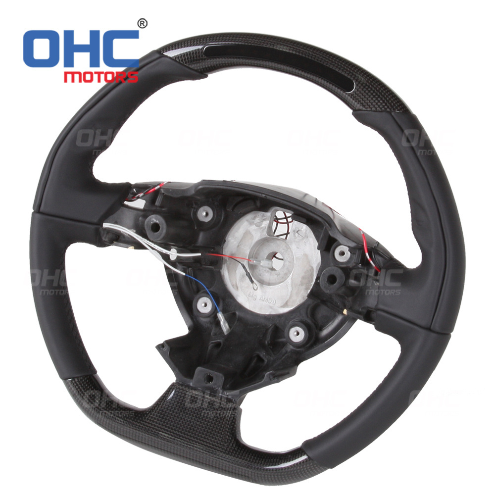 LED RPM Performance Real Carbon Fiber Steering Wheel Fit for Ferrari 458 488 California T F12 Sergio BerlinettaOHC Motors