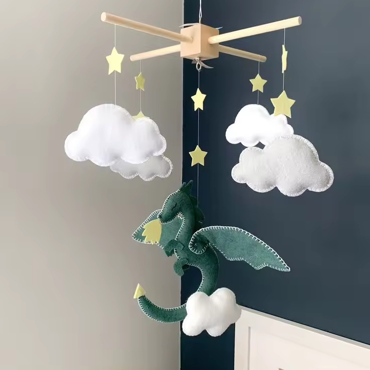 Dragon mobile baby mobile dragon fairy tale nursery baby decor