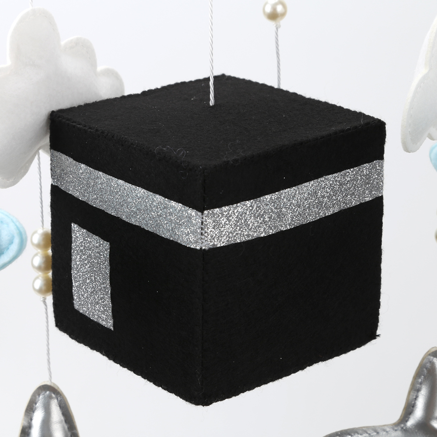 Mekkah Baby Mobile  Quran Nursery Mobile Islamic Kaaba Cot Mobile Muslim Baby Room Decor