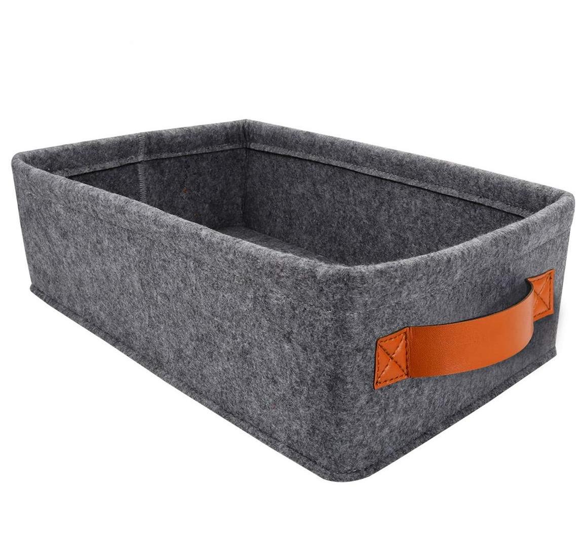 Felt Fabric Baskets Storage Bins Organizer for Towels Dog Cat Toys