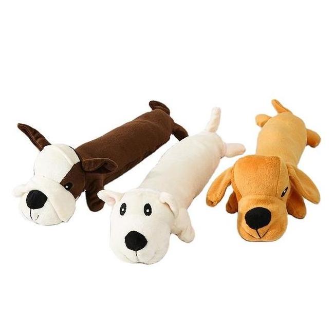 Stuffed Cute Animal Dog Plush Toy Dog Squeak Toy For Puppy Dog Toy