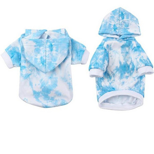 Large Dog Clothes Tie Dye Dog Hoodie Spring Pets Clothing Dog Sweatshirts