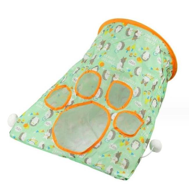 Printing Sound Paper Cat Tunnel Foldable Cat Bag With Ball Toy Cat Tunnel Toy