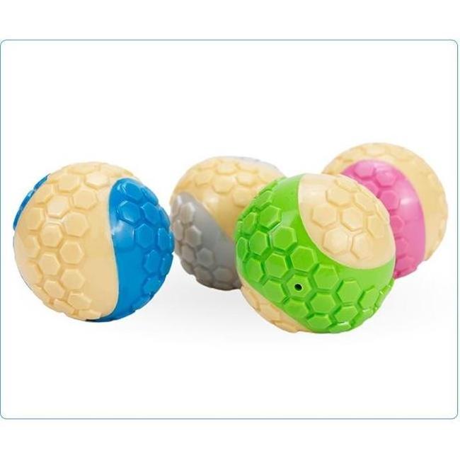 Color matching plaid pet squeaky toy ball 6cm dog toy pet interactive toy