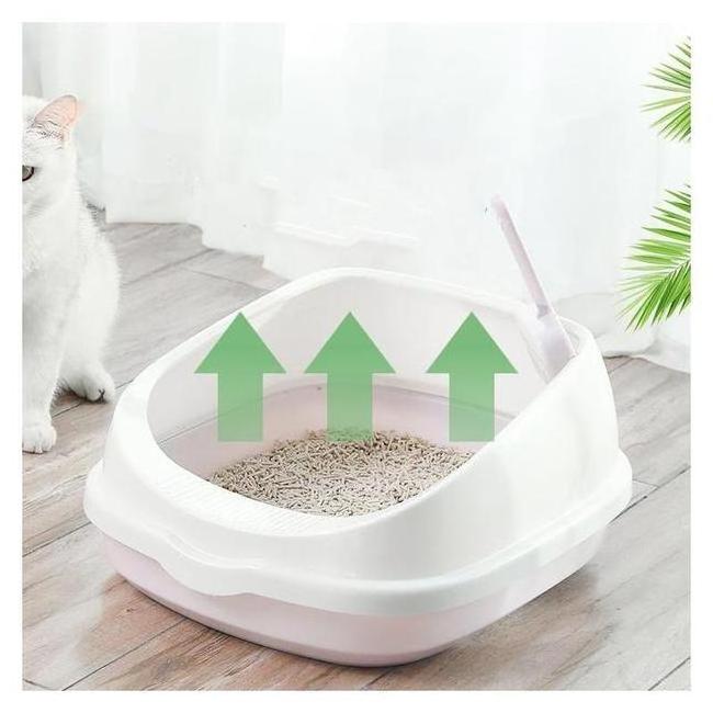 Open Cat Litter Box Never Absorbs Odor Stains Or Rusts No Residue Build Up Easy Cleaning Litter Box Design