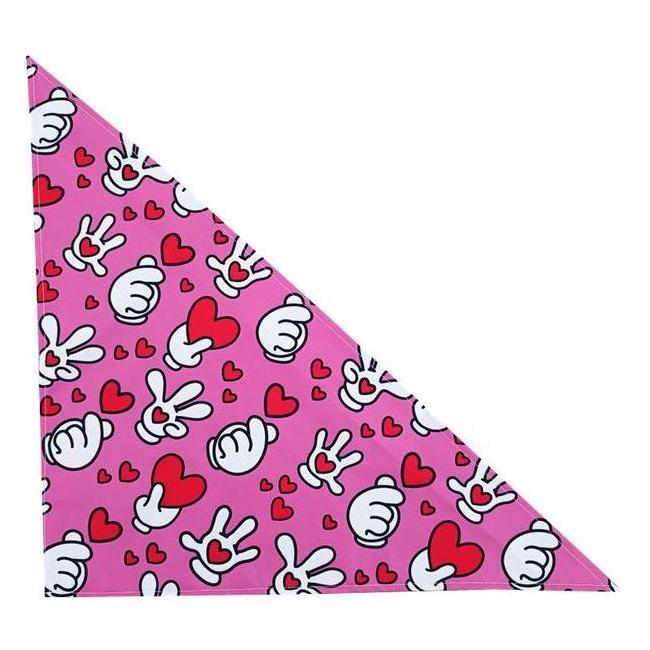 Valentines Day Printing Cat and Dog Bib Bandanas Polyester Cotton Cheap Pets Bandanas