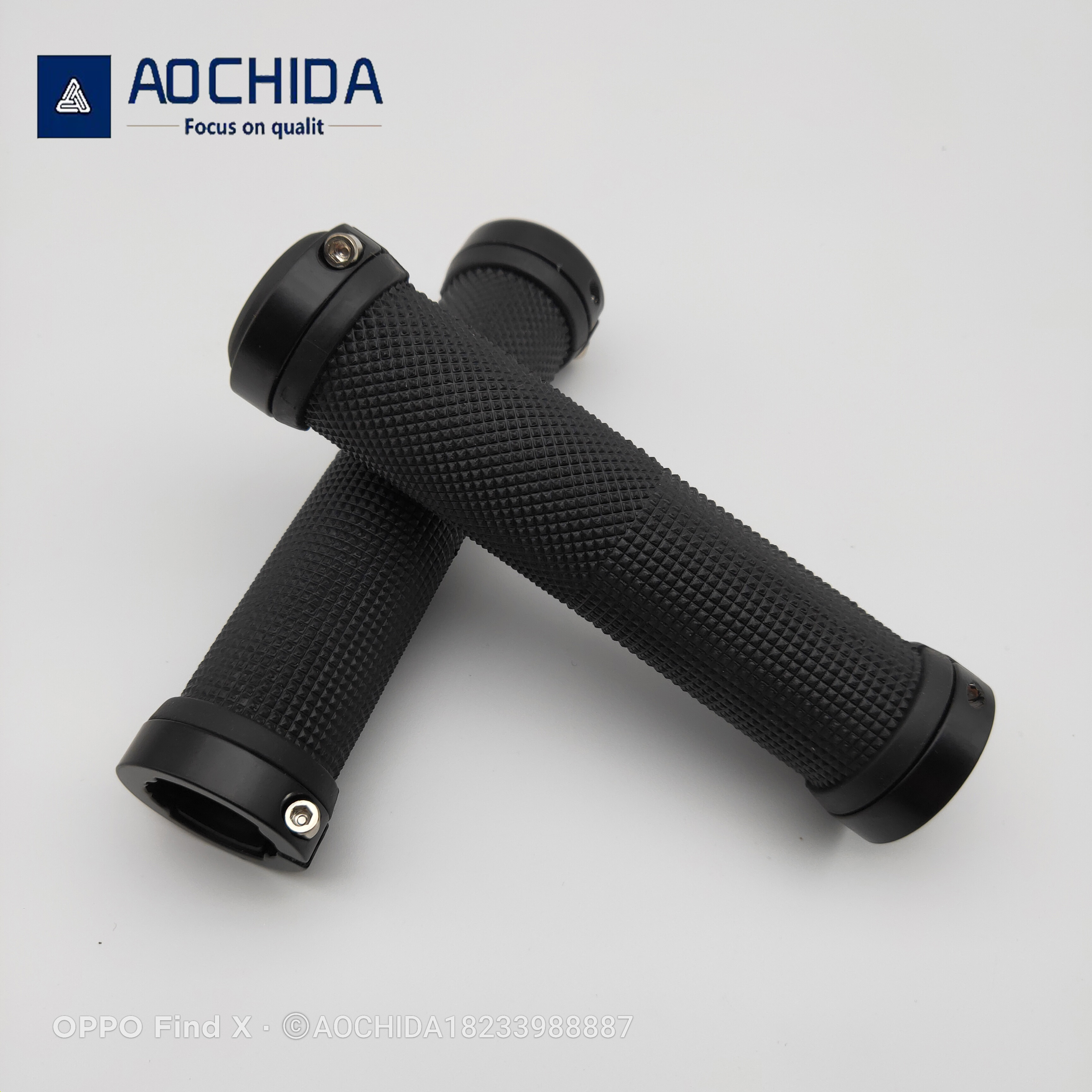 Bicycle Mtb Handlebar Grips Anti Slip Lock Ring PVC Block Bicycle Handlebars Colour Cover Mountain Outdoor Bike