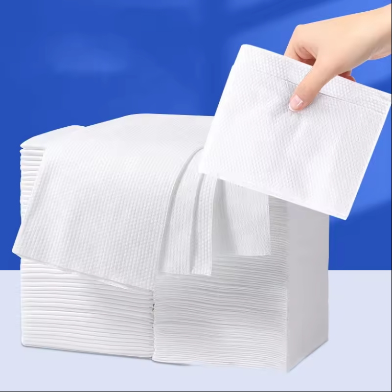 Hot disposable hair towel bulk for household cotton hair towel Absorbent quick drying disposable hair towel for spa beauty salon