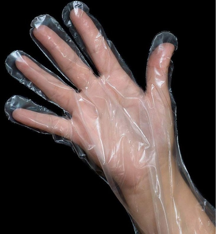 Best selling food contact grade PE CPE TPE LDPE gloves disposable transparent household gloves for kitchen