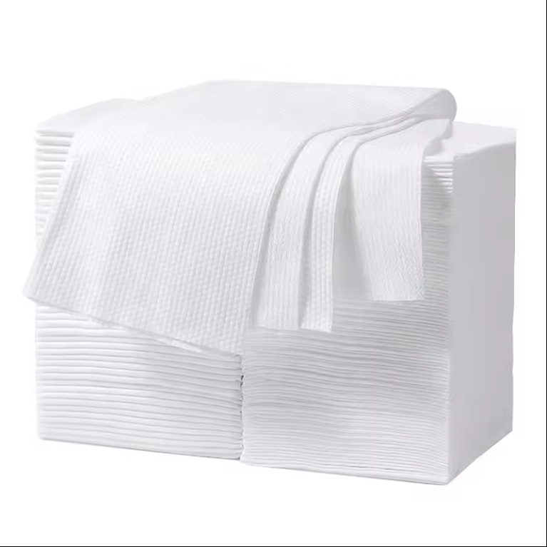 Hot disposable hair towel bulk for household cotton hair towel Absorbent quick drying disposable hair towel for spa beauty salon